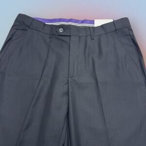 BRAVEMAN Men’s 36 Black UNHEMMED Dress Pant